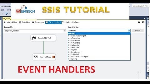 event handlers in ssis with example | ssis tutorial part 55 | ssis interview questions and answers