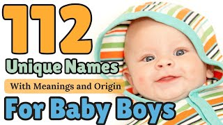 112 Unique Names for Baby Boys 2023 | Baby Names & Meanings | Cuddles Lane #baby #youtube #babyboy