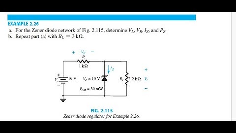 Example 2.26(a)||Boylestad||Zener Diode||How does a zener diode work(English)