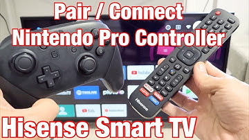 Hisense Smart TV: How to Pair / Connect Nintendo Pro Controller (wireless bluetooth connection)