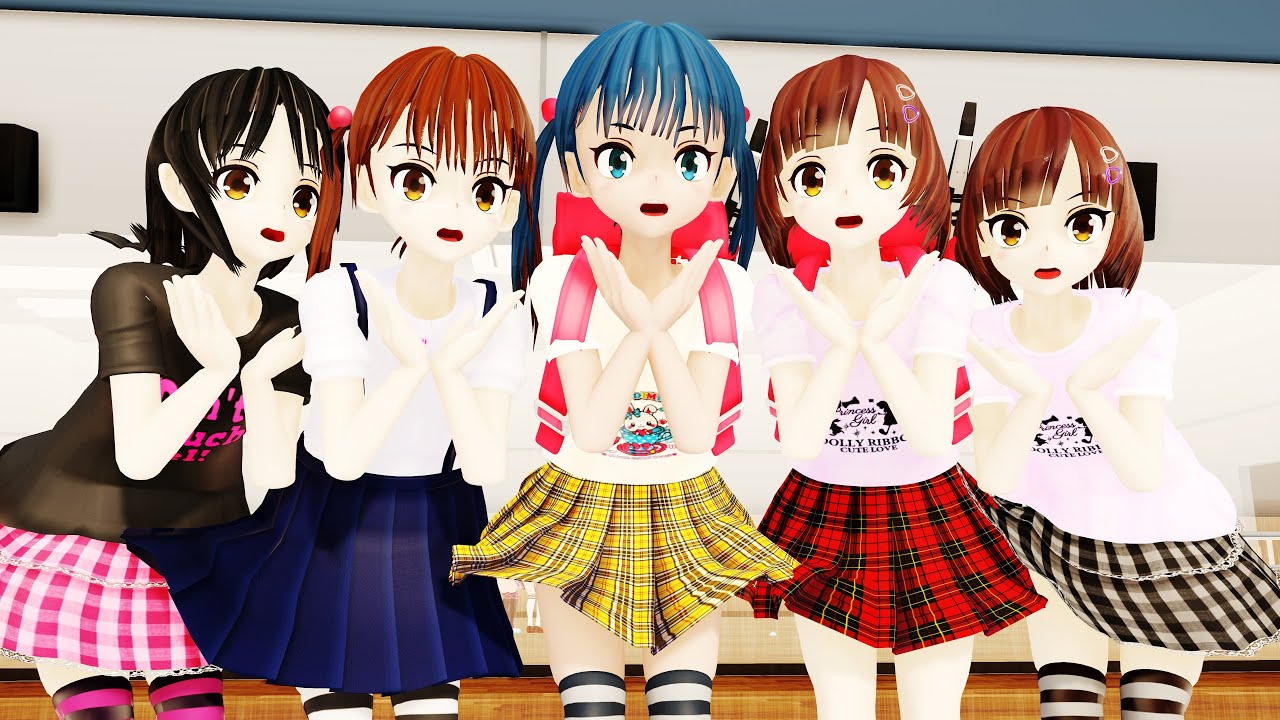 MMD】気まぐれメルシィ しゆちゃんず 【Ray-MMD1.52 ぱんつ注意