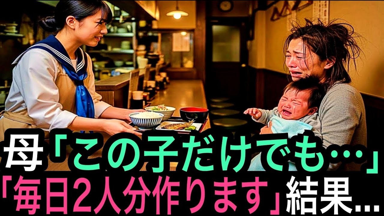 「この子に離乳食をあげたくて…」ご飯を水でふやかして食べさせようとした所持金200円の母子に'定食'と“離乳食”を出した女子高生→批判殺到で廃業寸前…だが、想像を超える“再会”が待っていた！