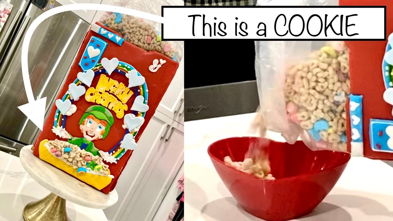 How to Make a Lucky Charms Cereal Box Cookie