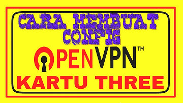 Cara Membuat Config OpenVPN Kartu THREE 3 - UNLIMITED INTERNET GRATIS!