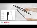 Bosch wiper blades hook installation