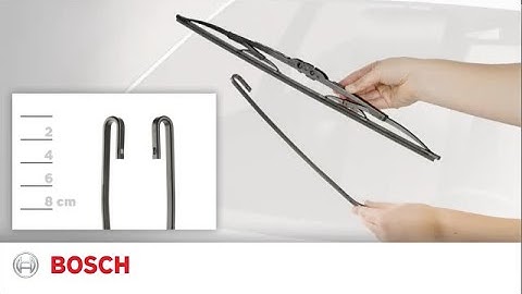Hook Connection - How to Install Bosch Spectrum DirectFit Conventional Wiper Blades