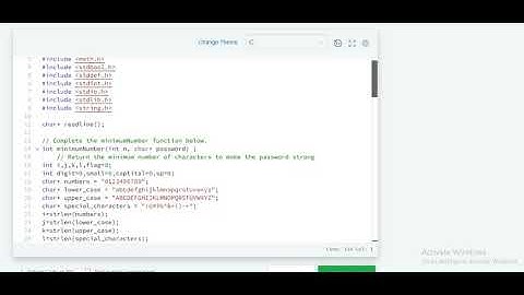 Strong Password | hackerrank solution