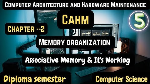 Associative Memory| Cahm | Memory Organization| Polytechnic 5th semester for CS IT