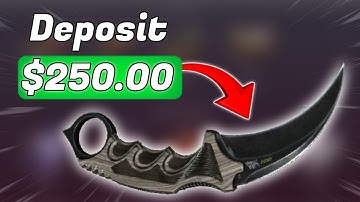 I turned $255.00 into a $1500 KARAMBIT by going FULL DEGEN MODE!?! (So stupid...)