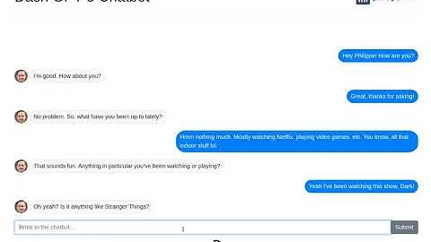 Dash GPT-3 Chatbot Demo
