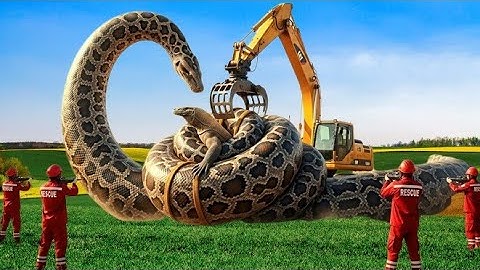 Brave Heroes Save Greedy Monitor Lizard from Dangerous Giant Mutant Python’s Attack🦎