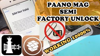 Paano mag semi Factory Unlock ng Iphone 5s 6 6plus at iba? Latest IOS + Latest ICCID Semi FU