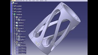 How to create a mechanical part using CATIA Part Design and Generative Shape Design 71