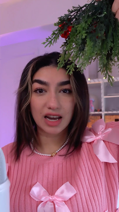 asmr mistletoe smooches ❄️ #asmr #sleep #asmrsounds