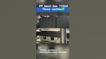 PP lunch box 750ml. #thermoforming #automation #plastic #factory