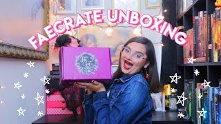 MY FIRST UNBOXING ✧✩✧ august faecrate 2019