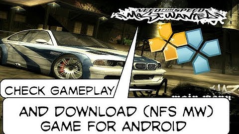 (NFS MW) Need For Speed Most Wanted Game download for Android | Gameplay | PPSSPP/PSP