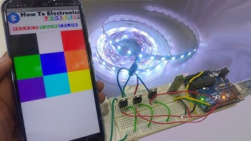 RGB LED Strip Light Color Control with Bluetooth & Arduino