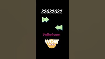 Importance of Today ||  22 February 2022 is both Palindrome and Ambigram date
