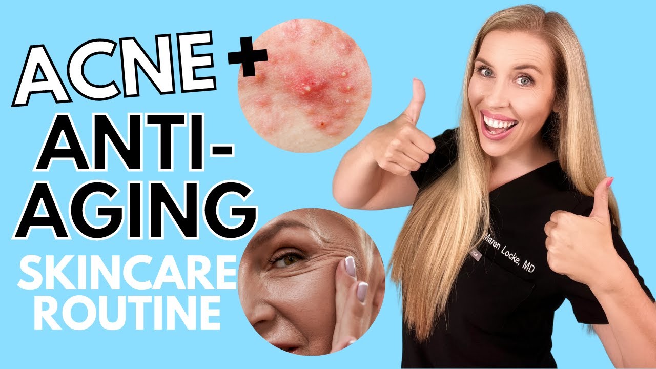 ⁣Acne + Anti-aging Skincare Routine | LESS Products, MORE Results!