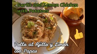 Pollo al Ajillo y Limón con Papas - Garlic and Lemon Chicken with Potatoes - Fácil y ligero! #71