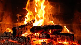 11 HOURS of Cozy Fireplace Night 🔥 Burning Fireplace &amp; Crackling Fire Sounds