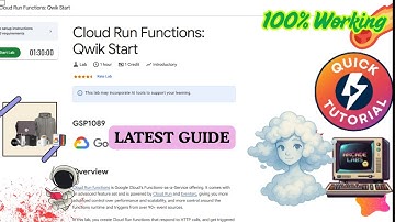 Cloud Run Functions: Qwik Start | Latest Renewed Quick Guide  | #GSP1089 #qwiklabs #arcade