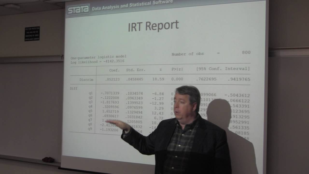 Item Response Models Using Stata Youtube