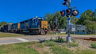 GP40-2 Leads CSX F713 By Godwin NC.  6/26/19