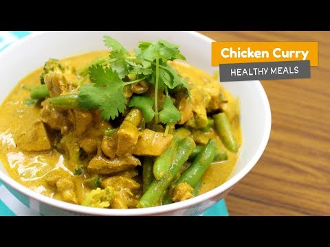 CHICKEN CURRY 🇮🇳 • Healthy meals #2