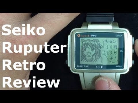 1st Gen Smart Watch - Seiko Ruputer (Matsucom OnHand PC) Retro Review -  YouTube