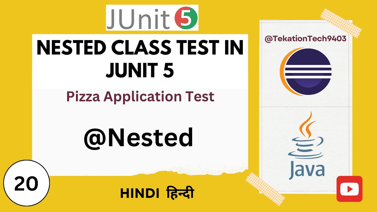 Nested Class Testing in JUnit 5 | @Nested in Junit 5 | junit full ...