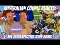 NFL REACTION | DISRESPECTFUL STIFF ARMS!