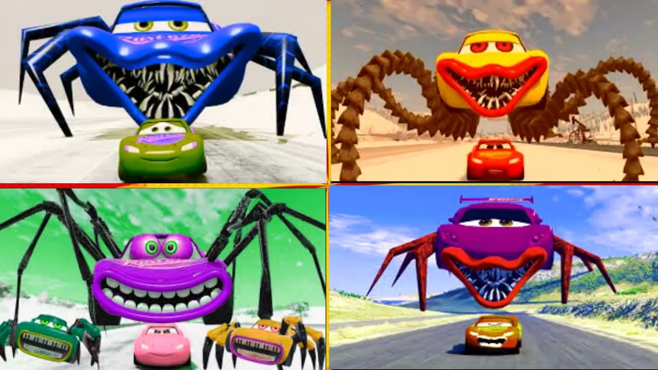 Lightning McQueen vs Monster Eater Coffin Dance Song Cover