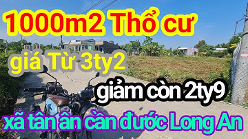 1000m2 đất thổ cư giá 2ty9 xã tân ân cần đước Long An Đường xe hơi gần trung tâm huyện cần đước