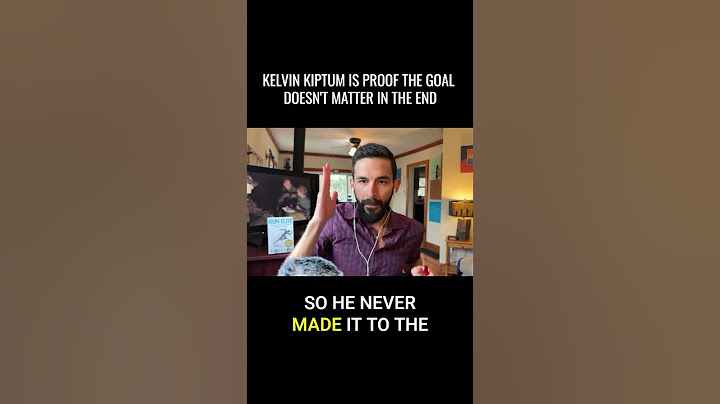 Kelvin Kiptum is proof the goal doesn't matter in the end