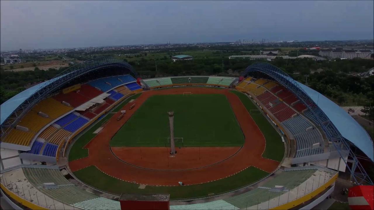 Drone View Jakabaring Sport City Stadion Gelora Sriwijaya