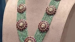 natural beads#trending #modern #emerald #necklace#pinterest