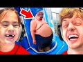 NICHT LACHEN CHALLENGE vs KLEINEN JUNGEN! 😂 (Center Shock Bestrafung)