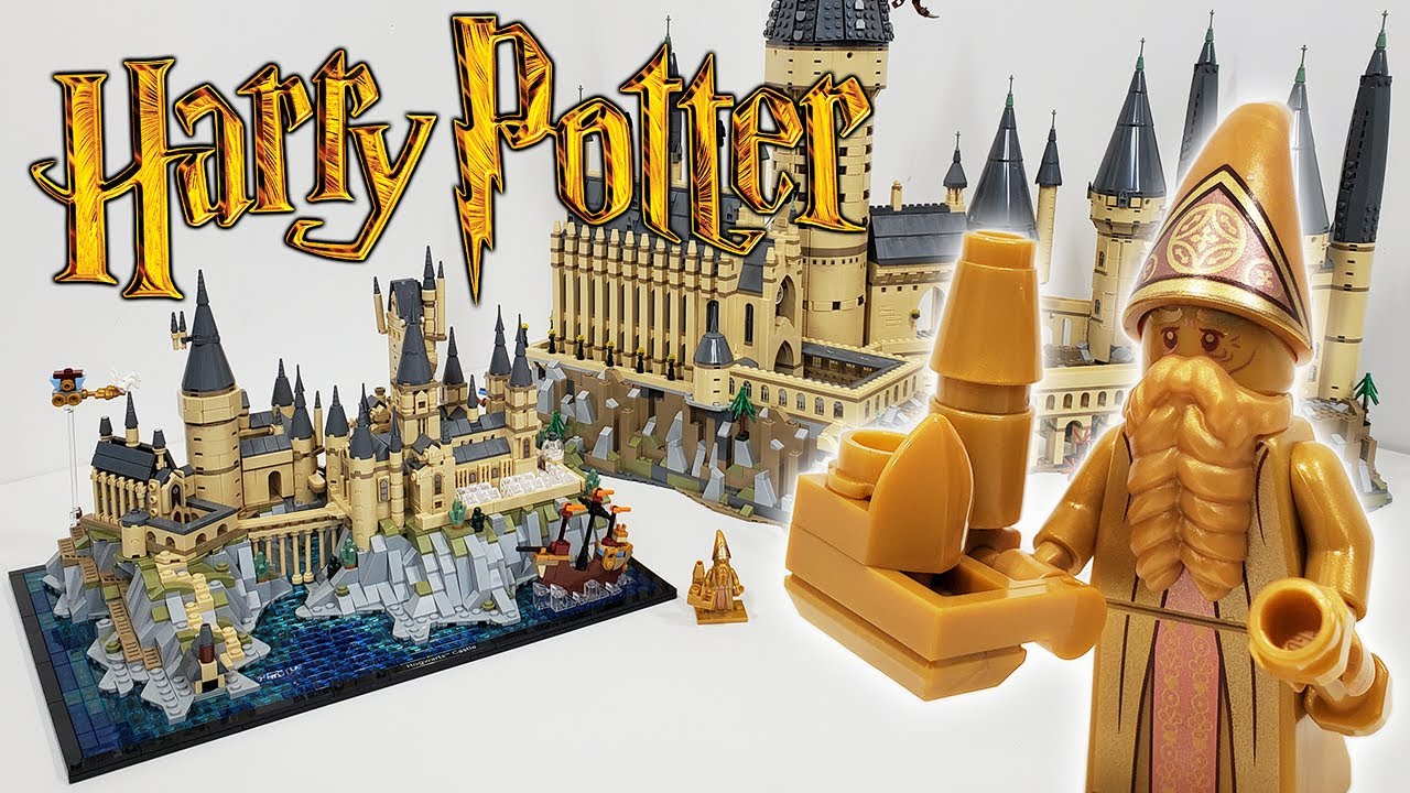 Giant LEGO Hogwarts & Hogsmeade Village with 300 Minifigures! Custom Harry  Potter 