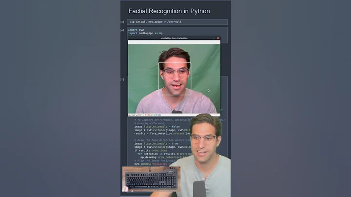 Machine Learning for Facial Recognition in Python in 60 Seconds #shorts