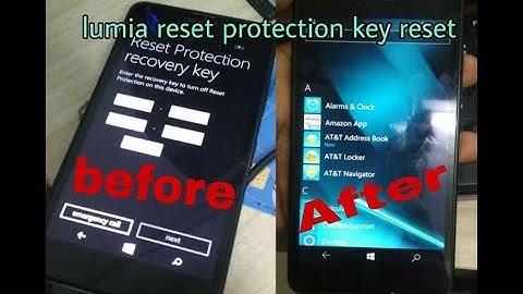 Lumia 640 Reset protection recovery key solution