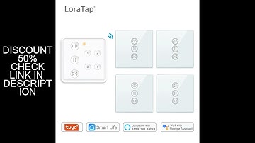 Tuya Smart Life Curtain Switch Remote Control 4 Channel Blinds Engine Roller Shutter RF+WIFI App Tim