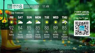 The Weather Channel Local On The 8s Ocean City MD 7-25-2025