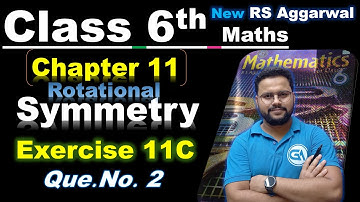 Class 6 Maths | RS Aggarwal Ch 11 Symmetry | Ex 11C Q2 Solution