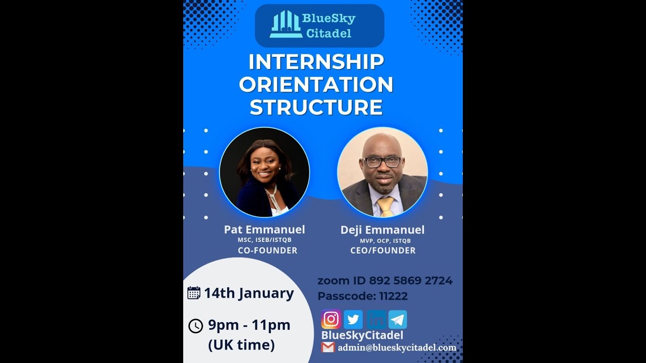 Introduction to BlueSky Citadel Internship & Onboarding YouTube
