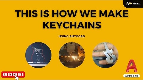 Designing of a Keychain | Using AutoCAD | AM Artz