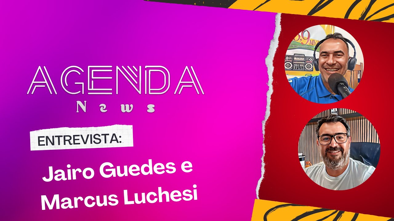 Programa Agenda News Entrevista Jairo Guedes e Marcus Luchesi YouTube
