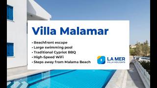 Villa Malamar Luxury 4 Bedroom Beachfront Villa in Protaras Cyprus with Private Pool