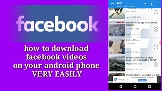 how to download Facebook video in android screenshot 5